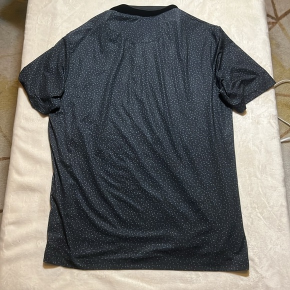 Callaway Men's Opti-Dri Polo Shirt - Navy with tiny Golf Flag Print sz M - Picture 4 of 9